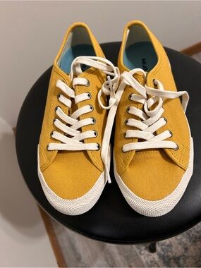 SeaVees Yellow Canvas Sneakers – Women’s Shoes